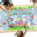 Gatherfun Easter Party Activity Poster — 31.5 x 72 in | Coloring Banner & Table Cover