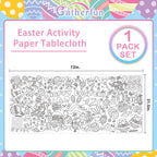 Gatherfun Easter Party Activity Poster — 31.5 x 72 in | Coloring Banner & Table Cover