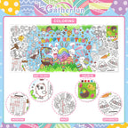 Gatherfun Easter Party Activity Poster — 31.5 x 72 in | Coloring Banner & Table Cover