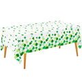 Gatherfun St. Patrick's Day Shamrock Tablecloths - 54x108 in Disposable Table Covers (3-Pack)