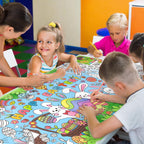 Gatherfun Easter Party Activity Poster — 31.5 x 72 in | Coloring Banner & Table Cover