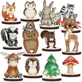 Geetery 12 Pcs Woodland Animal Cutouts – Forest Theme Party Decor & Centerpieces