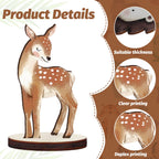 Geetery 12 Pcs Woodland Animal Cutouts – Forest Theme Party Decor & Centerpieces