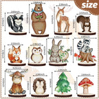 Geetery 12 Pcs Woodland Animal Cutouts – Forest Theme Party Decor & Centerpieces