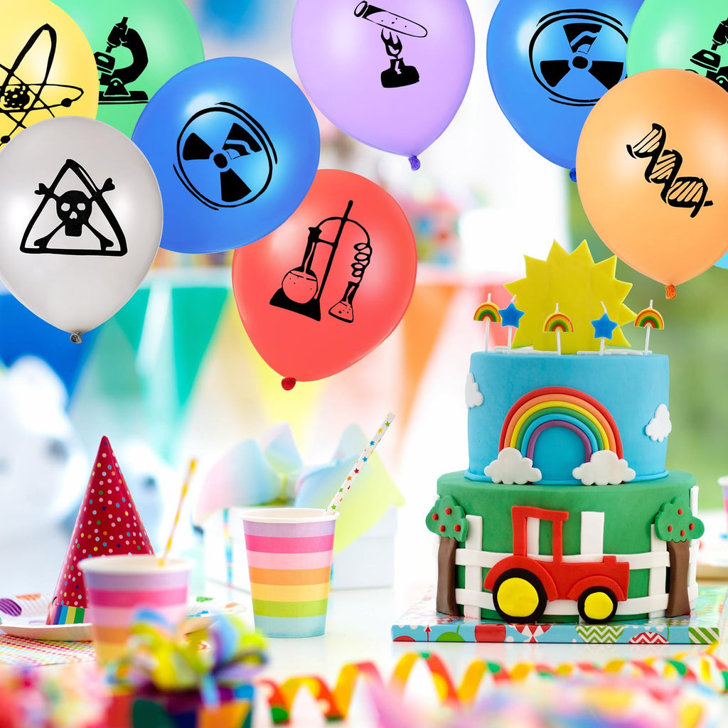 Gejoy 40-Piece Pi Symbol Science Balloons – Latex Party Decor for Pi Day & Lab-Themed Events