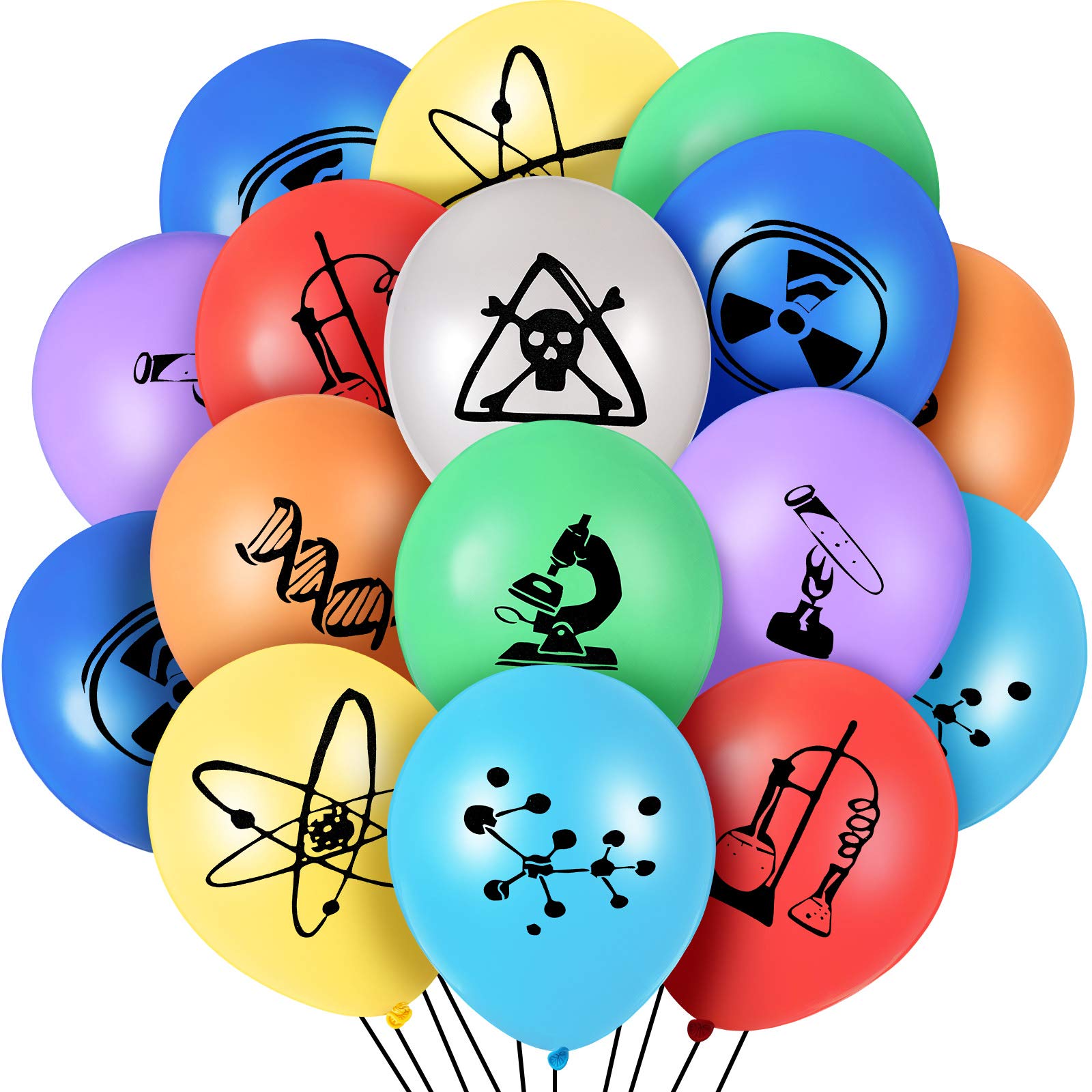 Gejoy 40-Piece Pi Symbol Science Balloons – Latex Party Decor for Pi Day & Lab-Themed Events