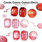GELLEN Quick Dry Cat Eye Nail Polish Kit – Magnetic 3D Shimmer (Valentines Gift)