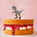 Gemini&Genius Velociraptor Toy with Movable Jaw and Hands | Cake Topper & Collectible Figure