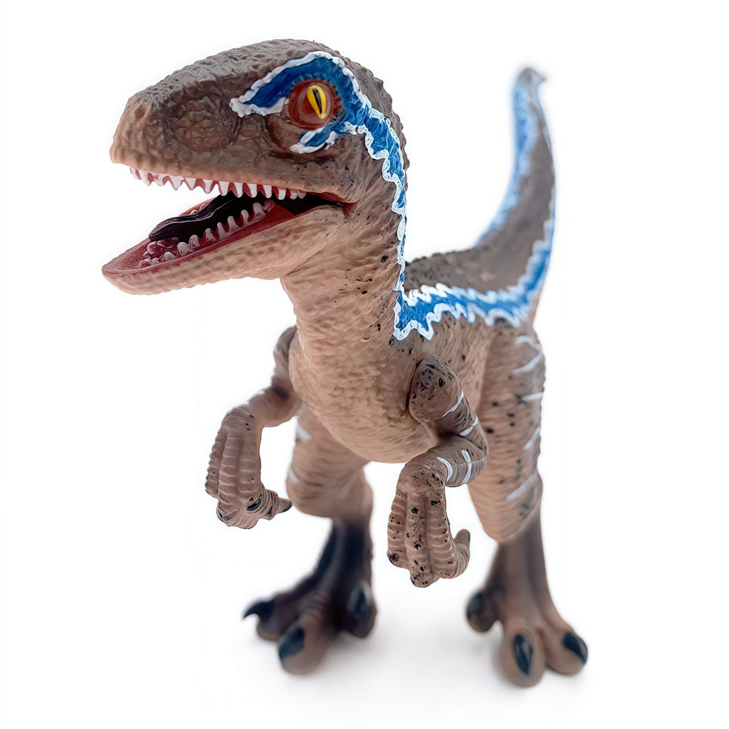 Gemini&Genius Velociraptor Toy with Movable Jaw and Hands | Cake Topper & Collectible Figure