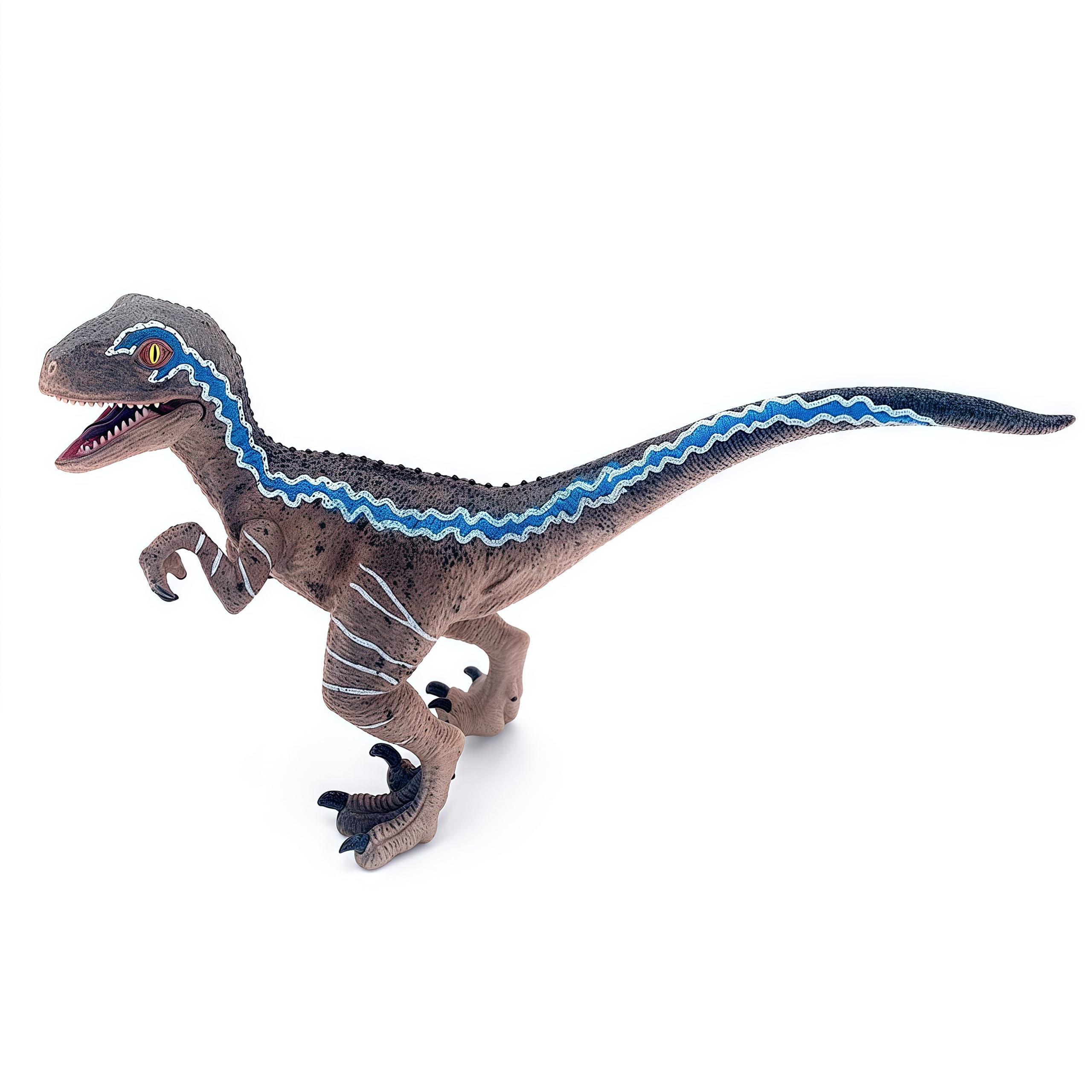 Gemini&Genius Velociraptor Toy with Movable Jaw and Hands | Cake Topper & Collectible Figure