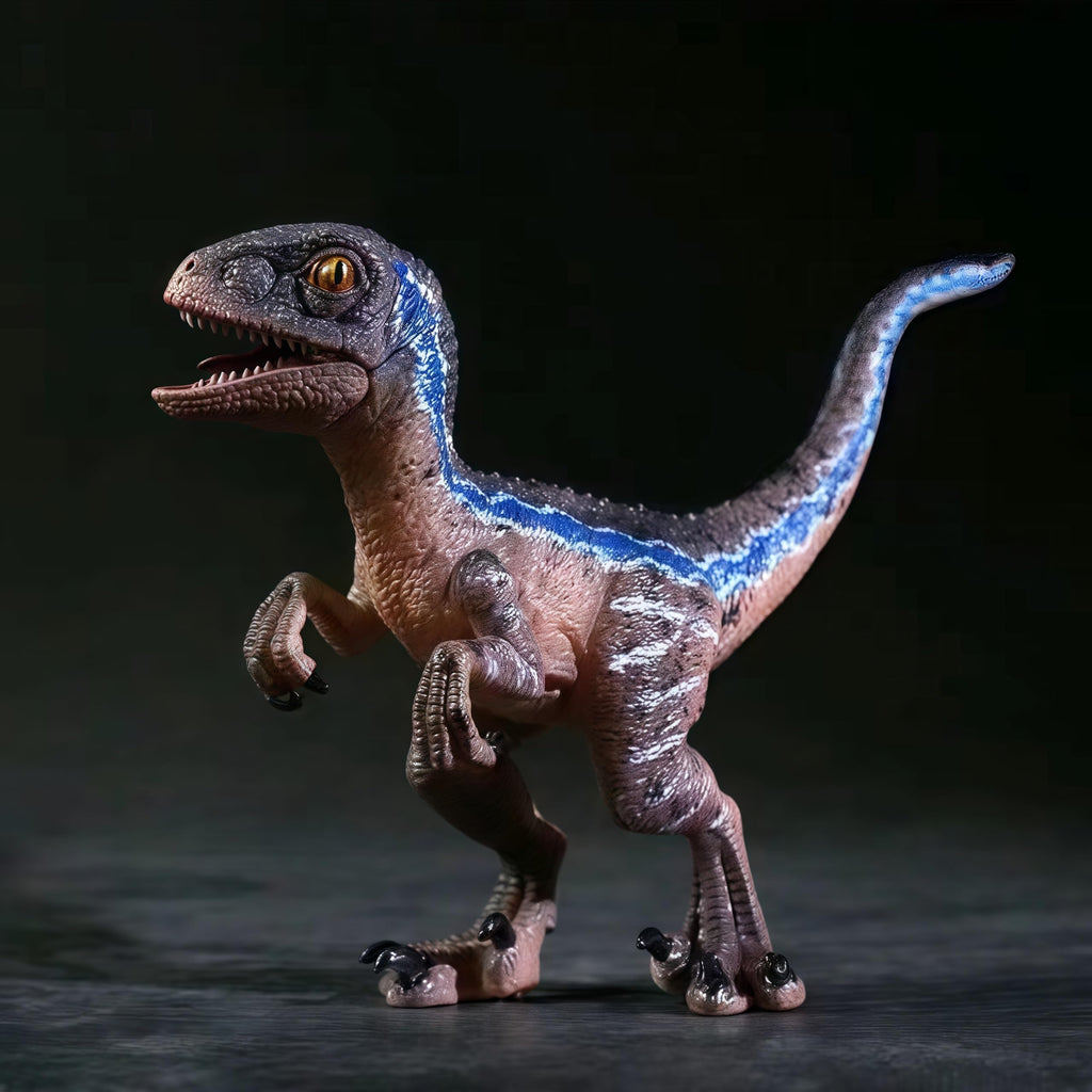 Gemini&Genius Velociraptor Toy with Movable Jaw and Hands | Cake Topper & Collectible Figure