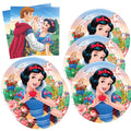 40pcs Snow White Birthday Party Decoration – Plates & Napkins Set | Generic