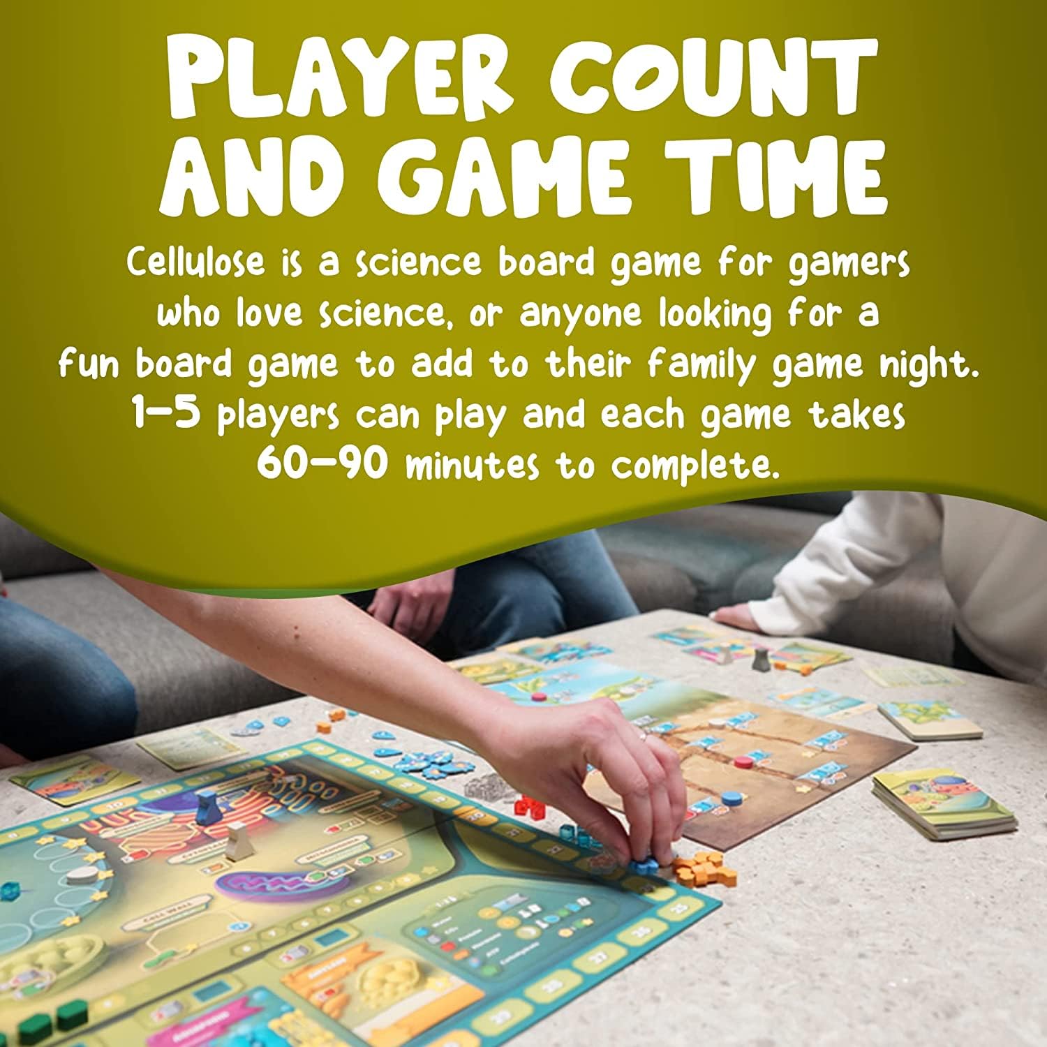 Genius Games Cellulose: A Plant Cell Biology Game | Mensa-Recommended STEM Board Game