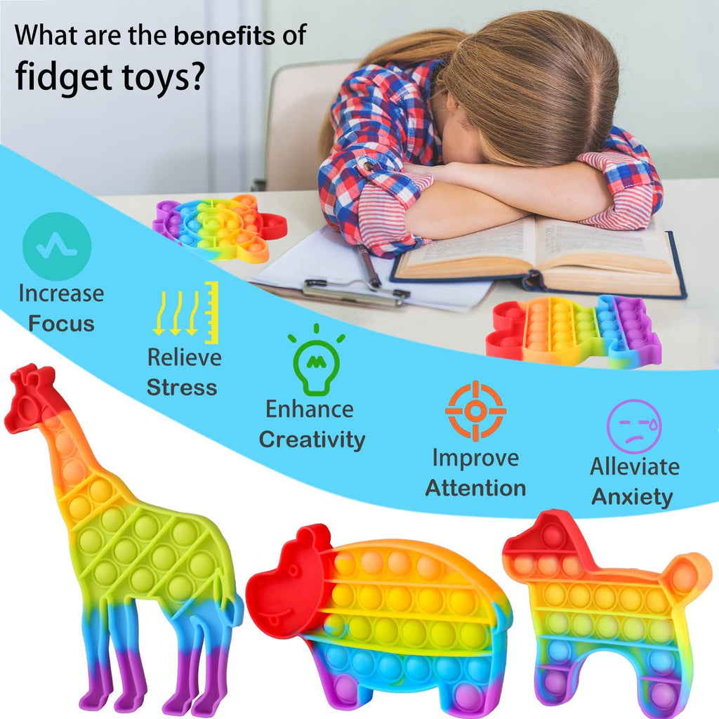 Genovega 24-Pack Fidget Toys Bulk Gift Set — Classroom, Desk & Party Favors