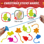 Genuvi Christmas Sticky Hands Bulk 42-Pack – Kids Party Favors & Stocking Stuffers