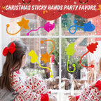 Genuvi Christmas Sticky Hands Bulk 42-Pack – Kids Party Favors & Stocking Stuffers