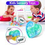 Genuvi Pop Fidget Toys Bulk – 30-Pack Valentine Kids Party Favors & Classroom Prizes