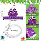 Gersoniel 24 Pcs Dinosaur Birthday Party Hats, Favors, Headbands & Paper Crowns – Dinosaur Theme Party Supplies