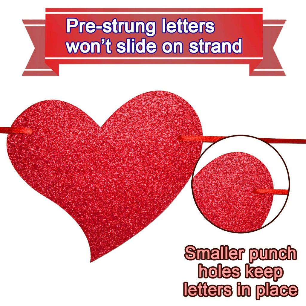Gifloon Happy Galentine's Day Banner – Pre-Strung Be Mine Decor for Galentine's Day