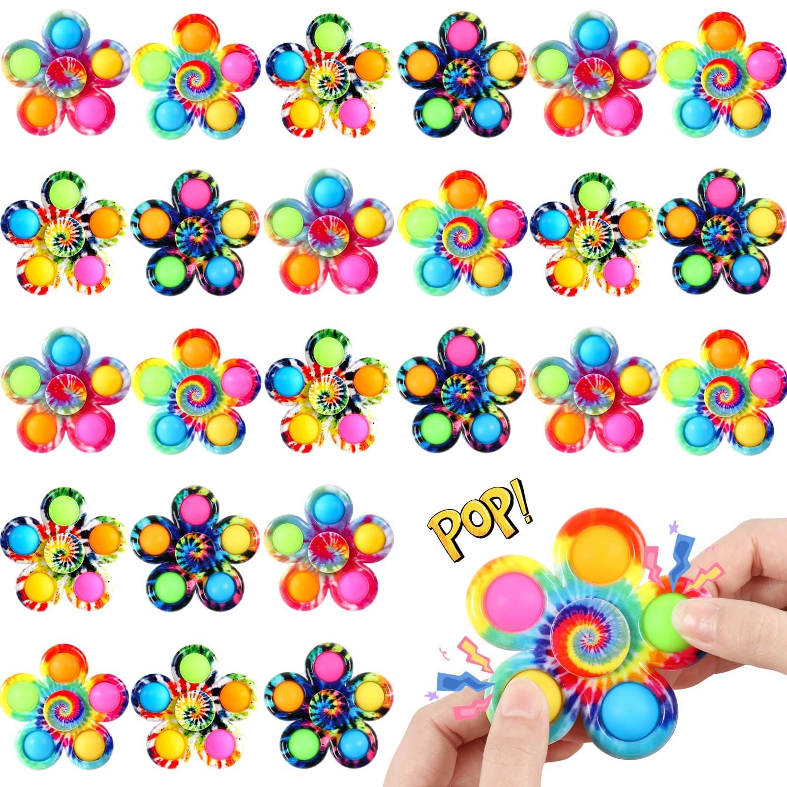 Gigilli 24-Pack Fidget Spinners – Party Favors & Classroom Prizes
