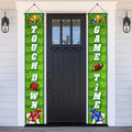 GINFTBRZGV Football Door Banner – 2Pcs Touchdown Game Day Porch Sign & Front Door Decorations