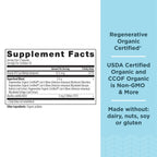 Ancient Nutrition Regenerative Organic Certified Focused Brain Capsules - Ginkgo Leaf & Lion's Mane, Gluten Free, Paleo & Keto (90 Count)