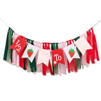 GIOGUK Strawberry High Chair Banner – 6 Months Birthday Decor