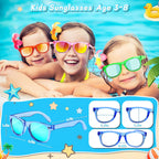 GKTZ Kids Sunglasses Neon Pack – UV400 Protection, 16 Pack Party Favors