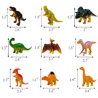 GLAHORSE 26-Piece Dinosaur Cake Toppers Set with Eggs, Nest, Trees & Leaves – Birthday Party Decor