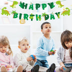 GLASNES Dinosaur Birthday Banner – Kids Birthday & Baby Shower Decor