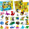 Glikid 24 Packs Valentines Party Favors – 961 PCS Mini Animal Building Blocks for Classrooms & Goodie Bags