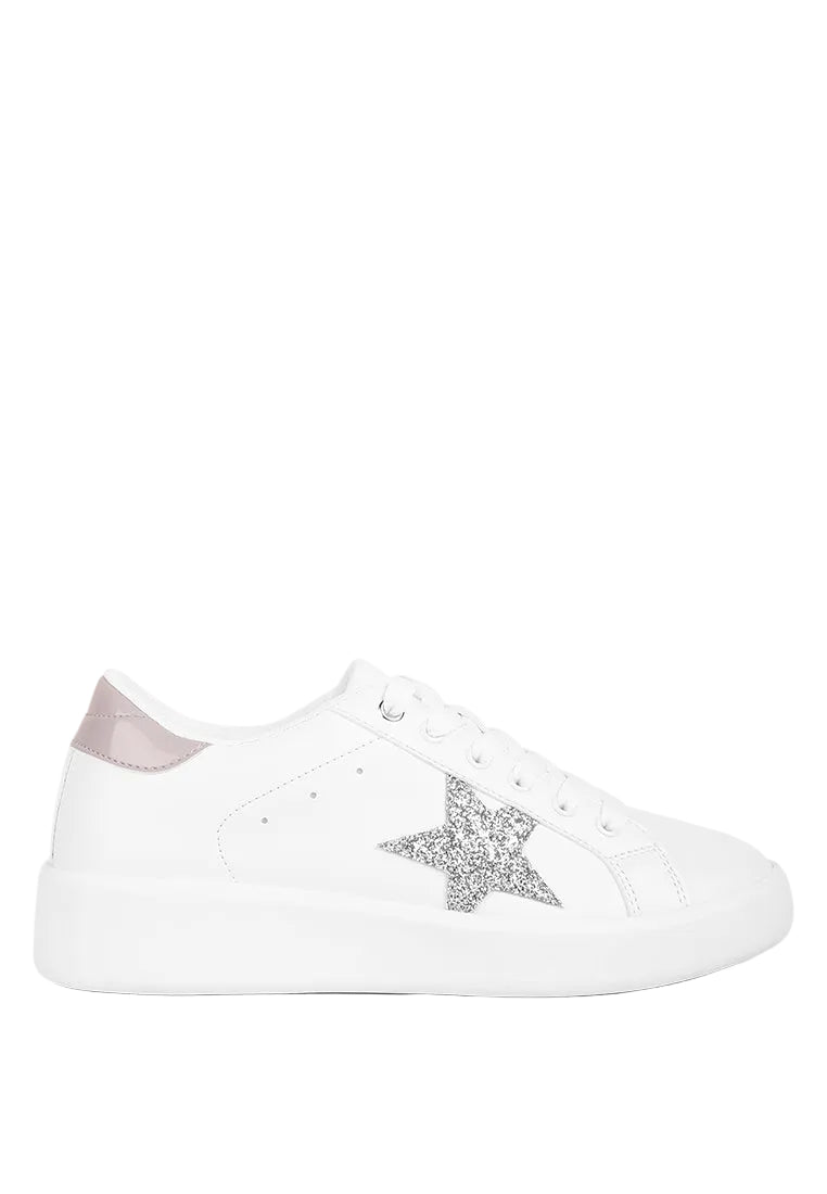 Starry Glitter Star Detail Sneakers