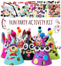 Glittery Garden Party Hats for Kids – All-Inclusive 12 Hat Craft Kit