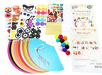 Glittery Garden Party Hats for Kids – All-Inclusive 12 Hat Craft Kit