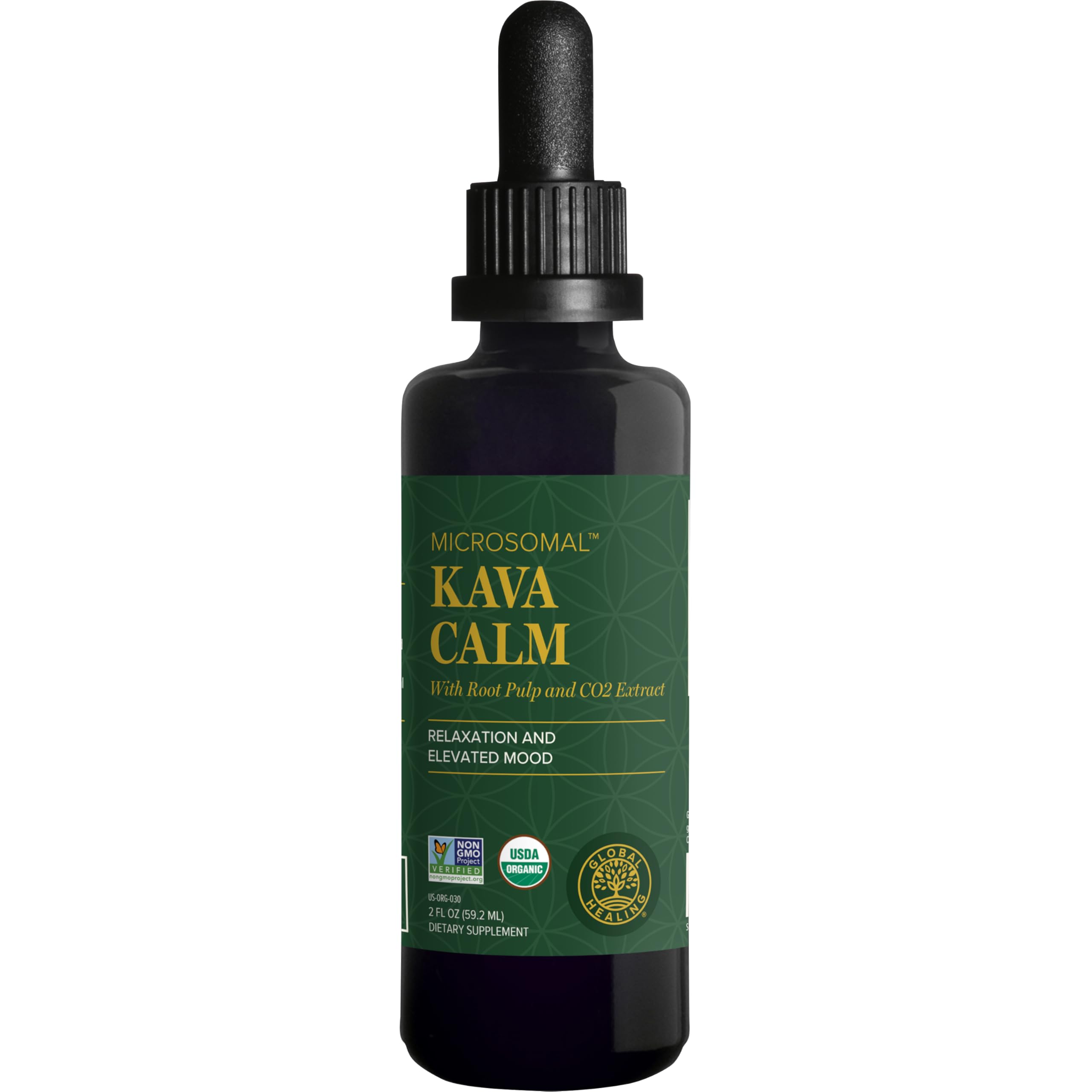 Global Healing Center Organic Kava Calm - Mikrosomale Tech Kava Tropfen