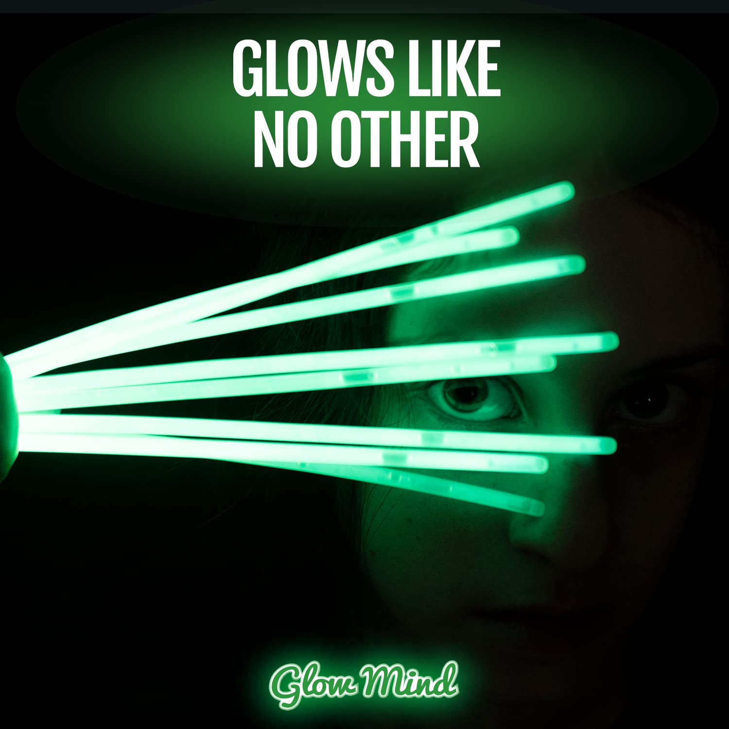 Glow Mind 400 Ultra-Bright Glow Sticks Bulk – 8-Inch Glow Party Supplies with Bracelets and Necklaces