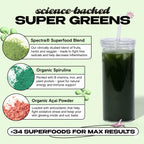 Kiala Nutrition Super Greens — Organic Greens Powder with Spectra Blend, Tropical Splash, 30 Servings