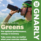 Gnarly Nutrition Greens Superfood Powder – Blueberry Acai Performance Greens – NSF Sport Certified – Organic & Probiotic