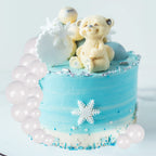 Goensjt 30 Pcs White Ball Cake Topper Set – DIY Cake Inserts for Birthday, Baby Shower, Wedding