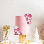 Goensjt 30 Pcs Balls Cake Topper Set - DIY Ball Cake Inserts for Birthday, Baby Shower & Wedding