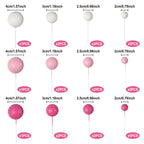 Goensjt 30 Pcs Balls Cake Topper Set - DIY Ball Cake Inserts for Birthday, Baby Shower & Wedding
