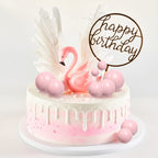 Goensjt 30-Pcs Pink Foam Ball Cake Toppers | DIY Cake Inserts for Parties