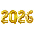 GOER 2026 Foil Number Balloons – 16-Inch Gold for New Year & Graduation