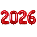 GOER 42-Inch Red Foil 2026 Number Balloons – New Year Eve Party Supplies & Graduation Decor