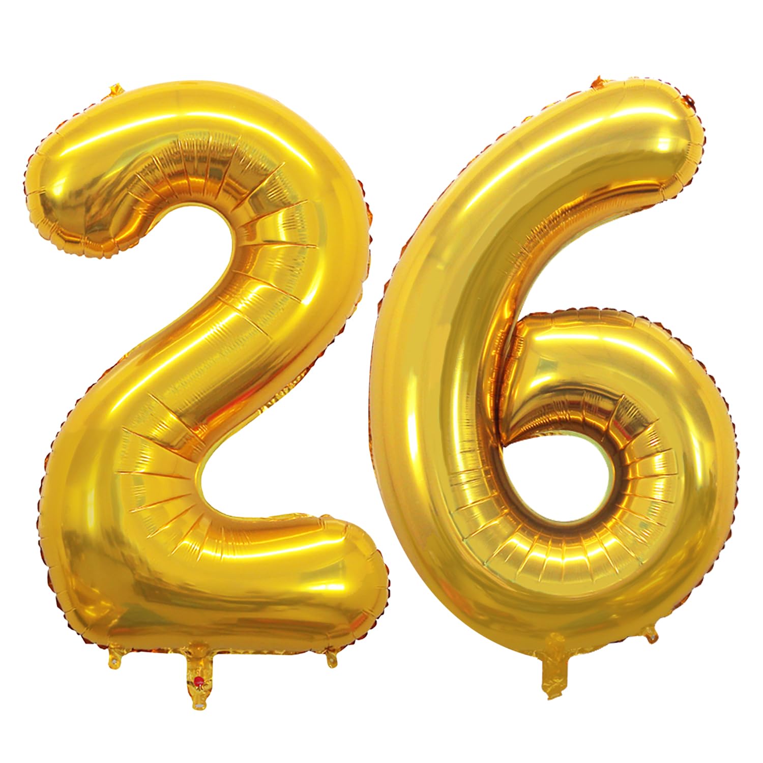 GOER 42-Inch Gold Number 26/62 Balloons – Jumbo Foil Birthday Decor
