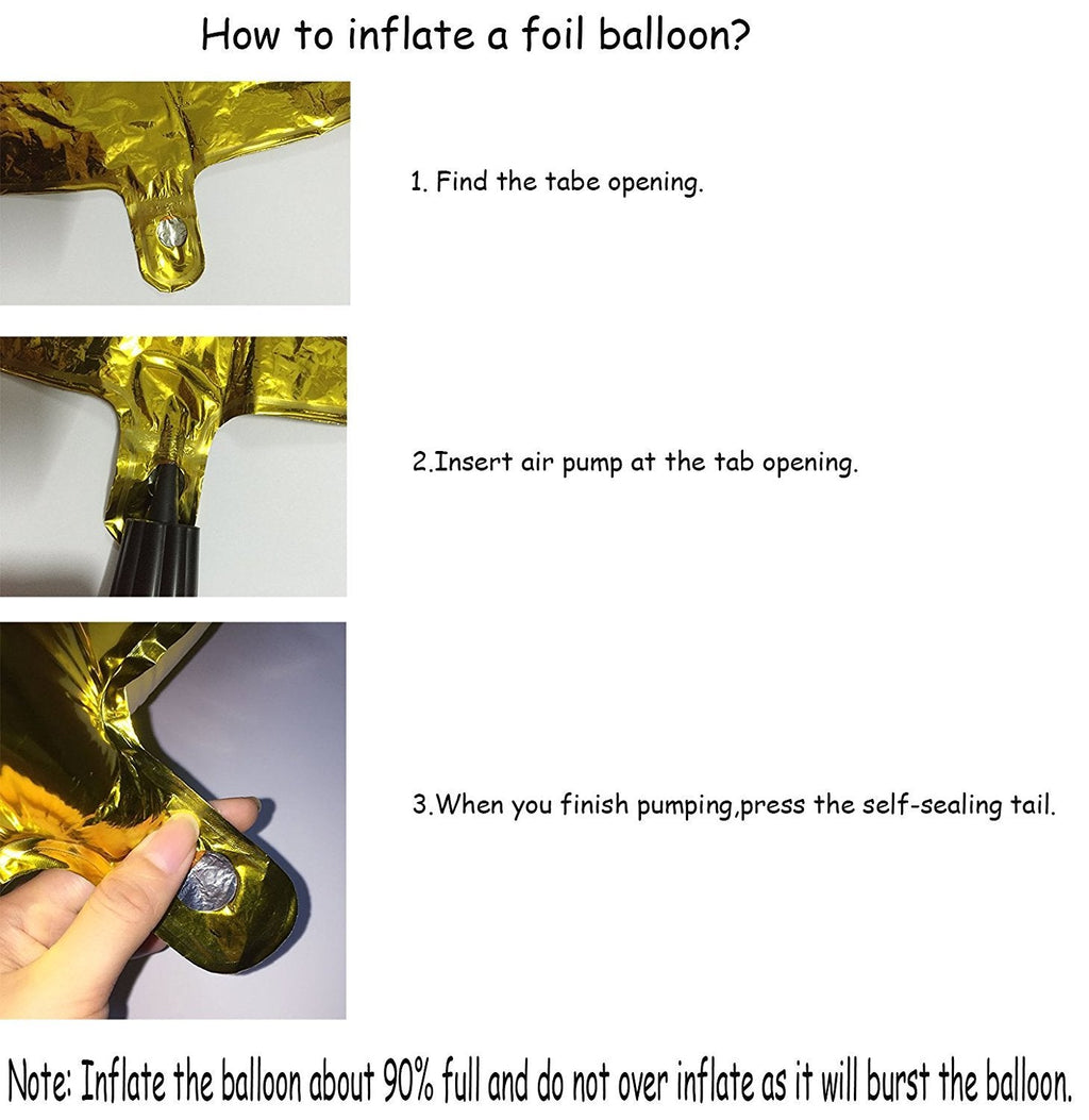 GOER 42-Inch Jumbo Foil Number 15/51 Balloons for 15th & 51st Birthday Parties