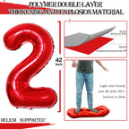 GOER 42-Inch Red Foil 2026 Number Balloons – New Year Eve Party Supplies & Graduation Decor