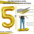 GOER 42-Inch Jumbo Foil Number 15/51 Balloons for 15th & 51st Birthday Parties