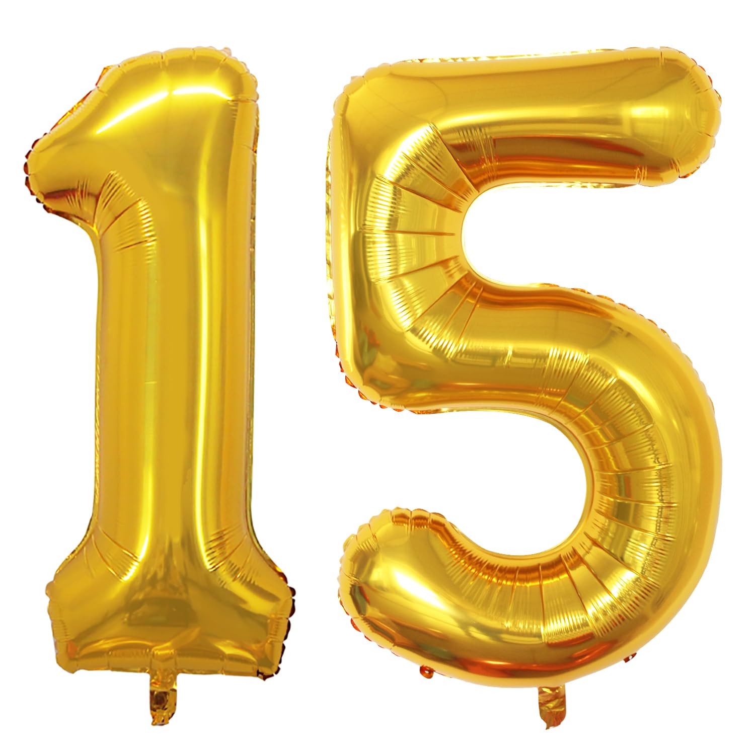 GOER 42-Inch Jumbo Foil Number 15/51 Balloons for 15th & 51st Birthday Parties