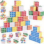 GOLDGE 40 Mini Cube Puzzles – 3x3, 40 Pieces, 6 Colors | Party Favors & Classroom Prizes